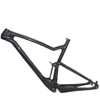  Klasikinės juodos spalvos visas anglies mtb dviračio rėmas visiškai sustabdyti kadrą kalnų dviračių 29 anglies kalnų dviračiais FS829