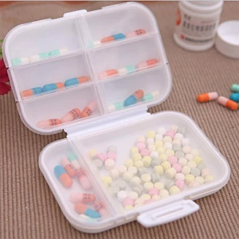  8 Tinklus Organizatorius Konteinerių Tablečių Kelionės Tablečių Dėžutė Maža Dėžutė Sveikatos Priežiūros Įrankiai Nešiojamų Konteinerių Vaistų